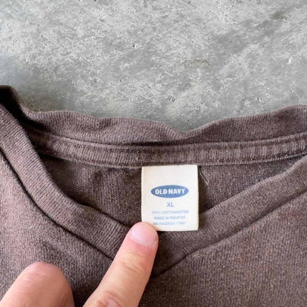 Vintage old navy faded brown long sleeve shirt - Picture 2 of 6